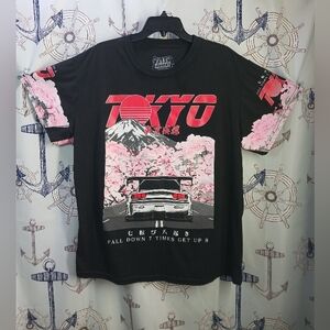 Fresh Laundry Tokyo Fall Down 7 Times Get Up 8 Shirt / Size XL